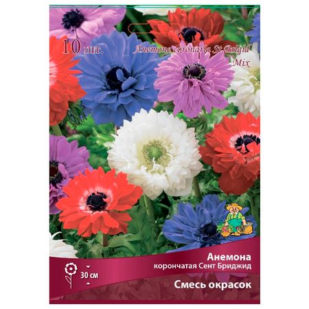 луковицы Анемона корончатая Сент Бриджид Смесь окрасок 10 шт.