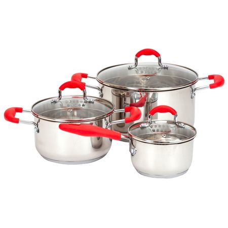 набор посуды ATTRIBUTE Fancy 6 предметов нерж. сталь индукция ошейники шлейки rogz поводок fancy dress кофейные косточки юар xl