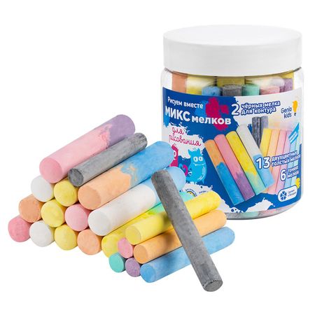 набор для рисования Мелки цветные 19шт