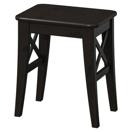 табурет кухонный Ингольт 400х450х300мм черный массив сосны искусственные ветки сосны pe 23 см