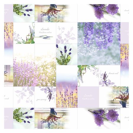 клеенка MEIWA Лаванда шир.140см сиреневая, арт.7569