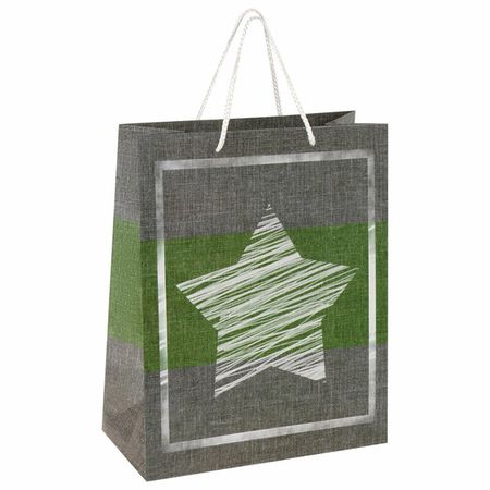 пакет подарочный (D) ЗОЛОТАЯ СКАЗКА Звезда 32,4х26x12,7см звезда для верхушки ёлки zqnycy золотая