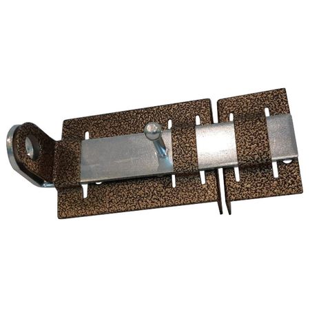 засов воротный 175мм антик бронза крючок 2 х рожковый антик бронза