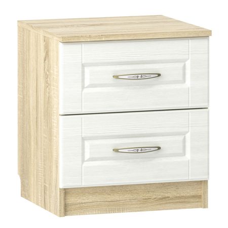 тумба прикроватная ОЛИВИЯ 448х420х511мм белое дерево/дуб сонома тумба оливия 1402х420х928мм белое дерево дуб сонома
