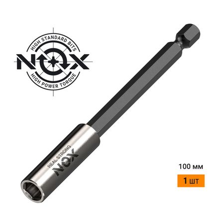 держатель для бит NOX магнитный 100мм магнитный акриловый держатель для вывески loripos mx26