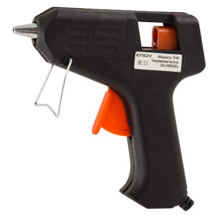 пистолет клеевой ENGY EGG-10 10Вт 7мм alonefire sv004 ультрафиолетовый фонарик 10вт