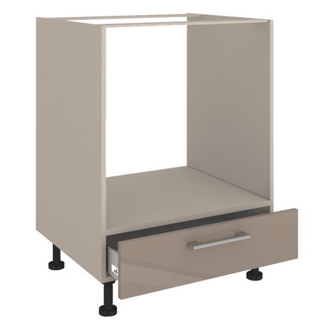 фасад ящика шкафа для духовки ВИАНО 596x116x16мм лакированная ЛДСП серый камень фасад 2 ящика виано 596x716x16мм лакированная лдсп серый камень