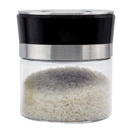 банка для продуктов HAUSMANN 0,44л круглая стекло, нерж. сталь, пластик fape локоть 105 градусов боросиликатное стекло