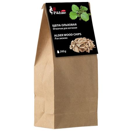 щепа для копчения Piktime люкс 200г ольховая ные бусины из пенопласта 200г