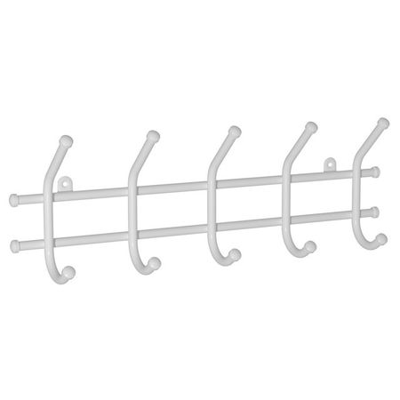 вешалка настенная Норма 5 крючков 480х80х165мм белая вешалка настенная сириус 5 крючков 780х1000х316мм лдсп белая