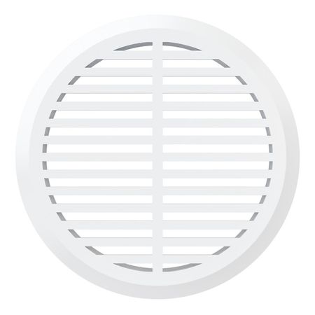 решетка вентиляционная ЭРА круглая d50мм с фланцем 4шт пластик белая мотоцикл 3 5 мм рога ированная круглая шлицевая решетка автомобильный рожок крышка подходит для honda shadow vt1100 750 600 vtx1300c1800c vt vf750