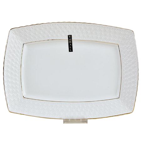 блюдо KORALL Снежная королева 33х24см прямоугольное керамика блюдо korall снежная королева 33х24см прямоугольное керамика