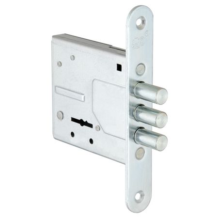 замок врезной САМ ЗВ8-4С/13 сувальдный 3 ригеля никель замок врезной гардиан 30 01 сувальдный 3 ригеля