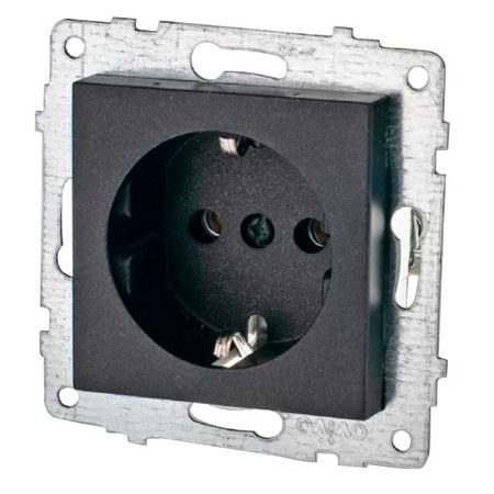 розетка 1 пост OVIVO Лофт с заземлением черный розетка 1 пост ovivo loft без заземления белый