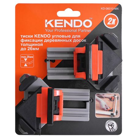 тиски KENDO угловые для фиксации досок до 26мм ные угловые зажимы 5 шт