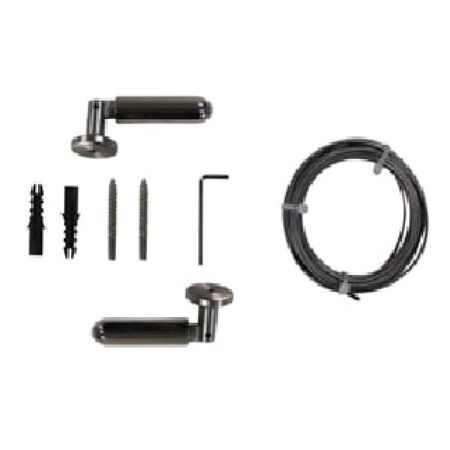 карниз трос 1-рядный UGO LOKS 300см никель, арт.580971 карниз 2 рядный уют 28мм 300см арт 2005760