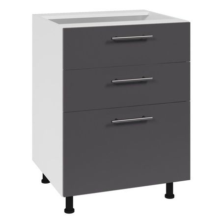 кухонный шкаф напольный Лофт 600х550х820мм 3 ящика МДФ/ЛДСП кухонный шкаф напольный лофт 600х550х820мм 2 ящика мдф лдсп