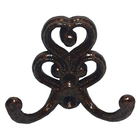 крючок 2-х рожковый ЦАМ антик медь крючок 2 х рожковый антик бронза