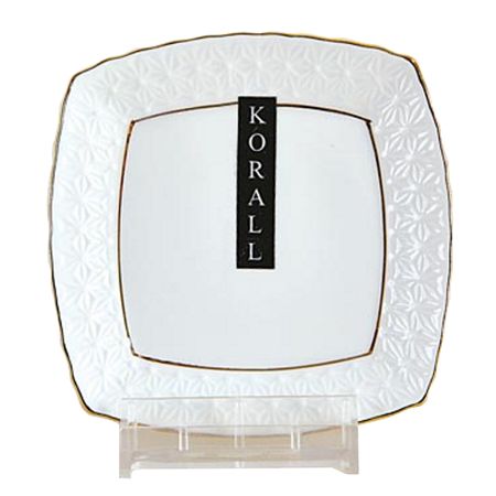 блюдце KORALL Снежная королева 10см керамика блюдо korall снежная королева 33х24см прямоугольное керамика