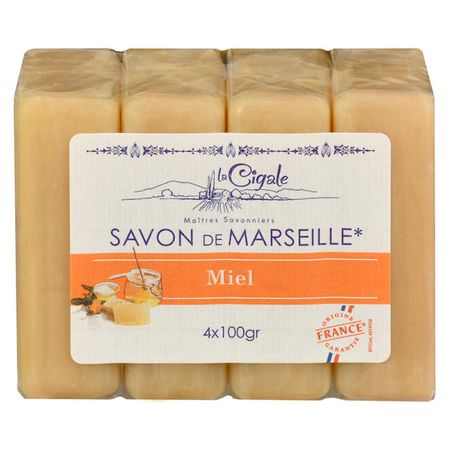 мыло LA CIGALE Savon de Marseille Miel 4шт 100г kingbo rma 218 флюс для реболлинга 100г