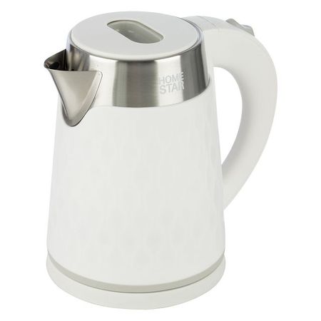 чайник HOMESTAR HS-1021 1500Вт 1,7л металл/пластик белый аэрогриль vitek af4001 1500вт белый 5 л