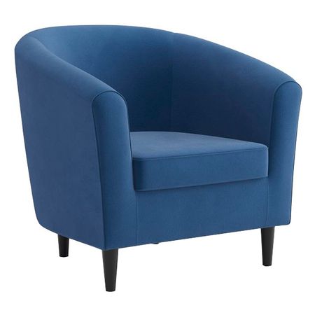 кресло Веста 790х720х790мм велюр синее кресло king modool велюр роял агат