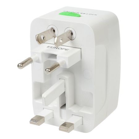 адаптер сетевой DUWI портативный с инд. 10A 100-250В белый портативный led фонарик wt3 алюминиевый белый красный