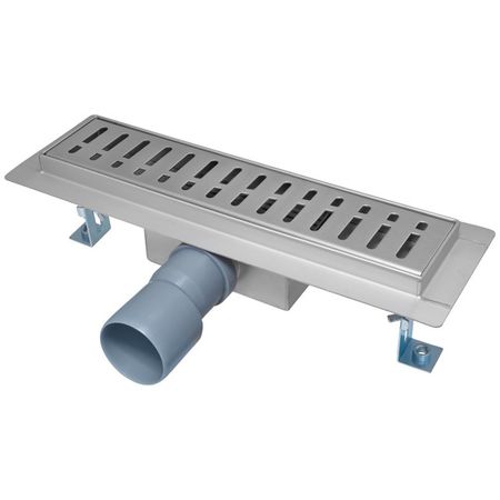 трап лотковый MPF 300х70х85мм слив 40/50мм комбинированный затвор хром трап горизонтальный 100x100мм слив 50мм нерж