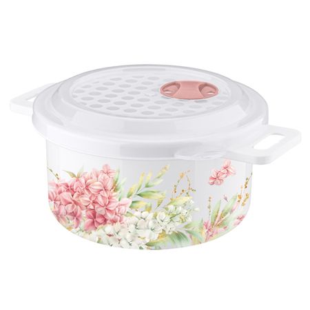 емкость БЫТПЛАСТ Phibo 0,95л 18,8х19х9,1см круглая с ручками и паровыпуском пластик емкость бытпласт phibo 0 95л 18 8х19х9 1см круглая с ручками и паровыпуском пластик