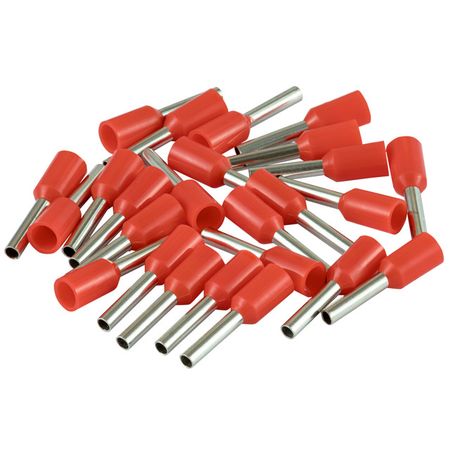 наконечник-гильза DUWI 1мм 25шт красный famcdi 4 мм разъемы чистая медь позолоченные красный