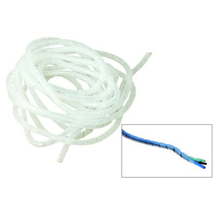 лента монтажная спиральная пластиковая ЛСМ-12 10м. белый скоба крепежная sc 8 12мм белый 25шт