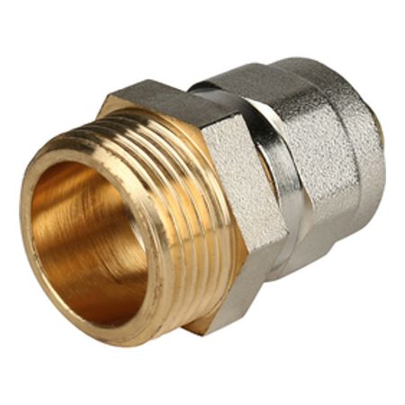 соединитель обжим STOUT металлопластиковый НР 3/4х16 угольник обжим stout металлопластиковый 20х20