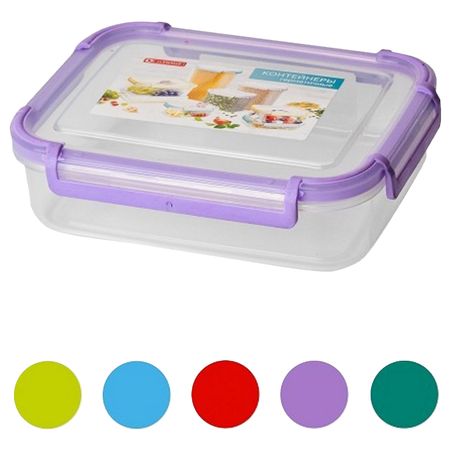 контейнер для продуктов АРХИМЕД 0,75л 18,5х14х5,5см 4 замка прямоугольный пластик микс цвета hdl assy tail gate o s 81260 d3510 ручка замка крышки багажника для hyundai tucson 2015 2020 81260d3510 для kia sportage 2019 2022 гг