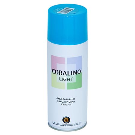 краска аэрозольная CORALINO Light декоративная бирюзовый 520мл, арт.CL1002