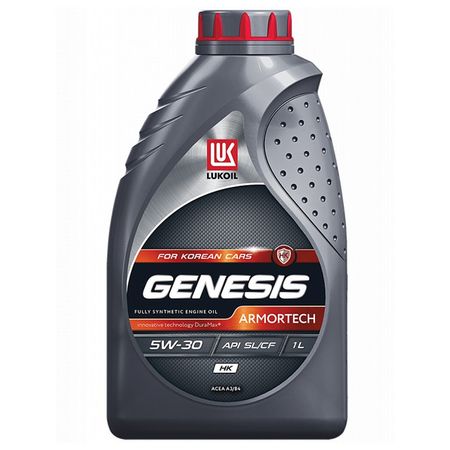 масло моторное ЛУКОЙЛ Genesis Armortech HK 5W-30 SL A3/B4 1л пара крышек форсунок омывателя фар переднего бампера oem 98680 3m000 lh 98690 3m000 rh для hyundai genesis rohens 2008 2011