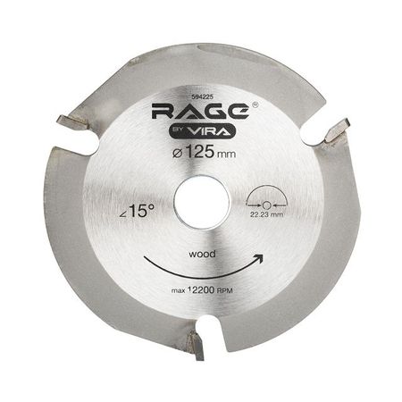 диск пильный по дереву RAGE by VIRA 125x22,2мм 3 зуба