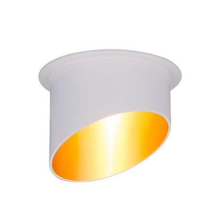 светильник встраиваемый ЭЛЕКТРОСТАНДАРТ GU5.3 50Вт белый золотистый