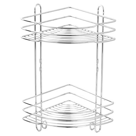 полка угловая 2-х ярусная Стамбул 22х22х44см хром магнит для холодильника bearpaw стамбул