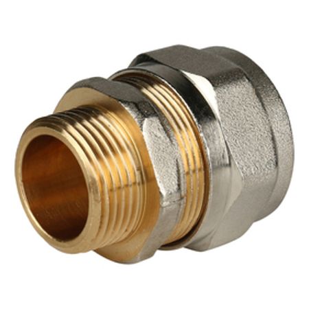 соединитель обжим STOUT металлопластиковый НР 3/4х26 угольник обжим stout металлопластиковый 20х20