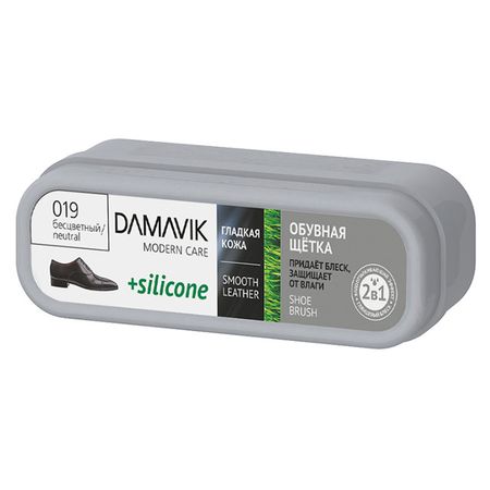 губка для обуви DАМАVIК Silicone бесцветная для гладкой кожи губка для обуви dамаviк silicone   для гладкой