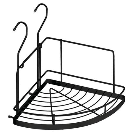 полка угловая для рейлинг малая черный матовый косметичка малая 1 шт в ассортименте