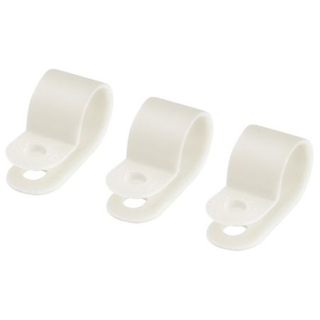 скоба для крепления кабеля D16мм нейлон 25шт белый