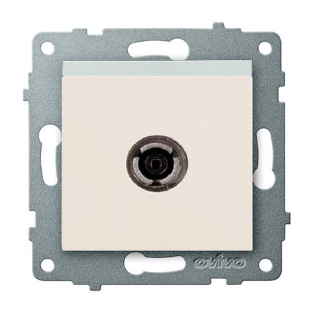 розетка телевизионная OVIVO Лофт оконечная крем переключатель 2 клавишный ovivo loft проходной крем