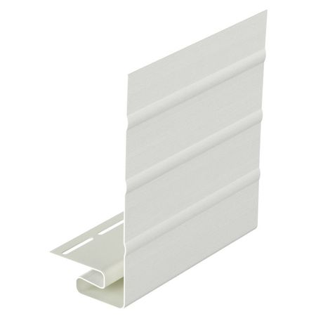 планка торцевая для сайдинга DOCKE j-профиль 3000мм пломбир планка для сайдинга docke j профиль 3000мм голубика