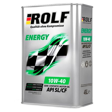 масло моторное ROLF Energy SAE 10W-40 API SL/CF 4л масло моторное полусинтетическое g energy expert g 10w 40 4 л