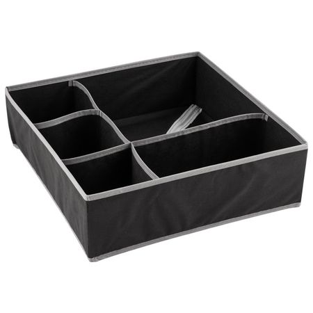 органайзер универсальный РЫЖИЙ КОТ Black 5 секций 40х40х13см спанбонд черный органайзер универсальный рыжий кот   5 секций 40х40х13см спанбонд