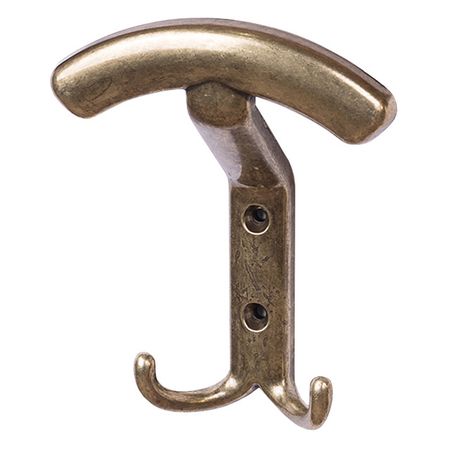 крючок 3-х рожковый H10 цинк сплав антик бронза крючок 2 х рожковый   антик бронза