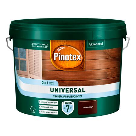 средство деревозащитное OMNITEX Universal 9л палисандр, арт.50035510 средство деревозащитное tekc bioteks 2 в 1 0 8л палисандр арт 700008207