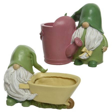 кашпо керамическое Гном-садовод 0,35л d7см h12см мультиколор в асс-те свеча гном с фонариком 8см