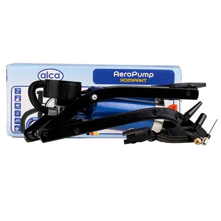 насос ножной одноцилиндровый ALCA компактный, шланг 60 см, 4 адаптера самоблокирующийся ножной переключатель st92l 9 контактный